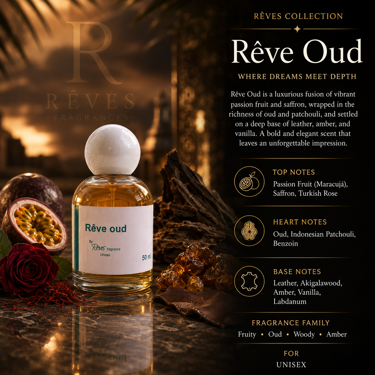 Réve oud 50ml Unisex